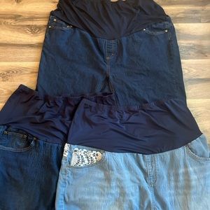 Plus size Maternity shorts and jeggings bundle size 3x